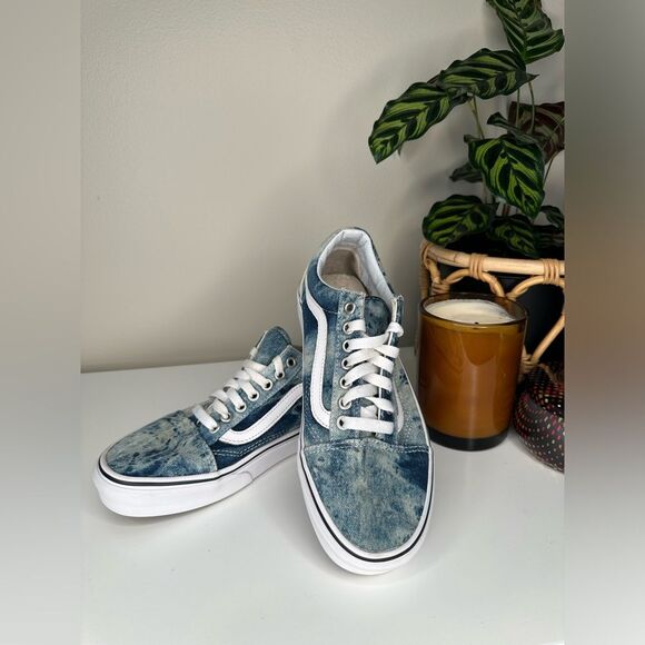 Vans Shoes - Vans Off The Wall Low 500714 Sneakers Acid Wash Denim Unisex, Woman 8.5/ Men 6.5